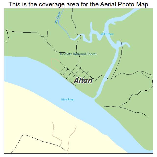 Aerial Photography Map Of Alton In Indiana