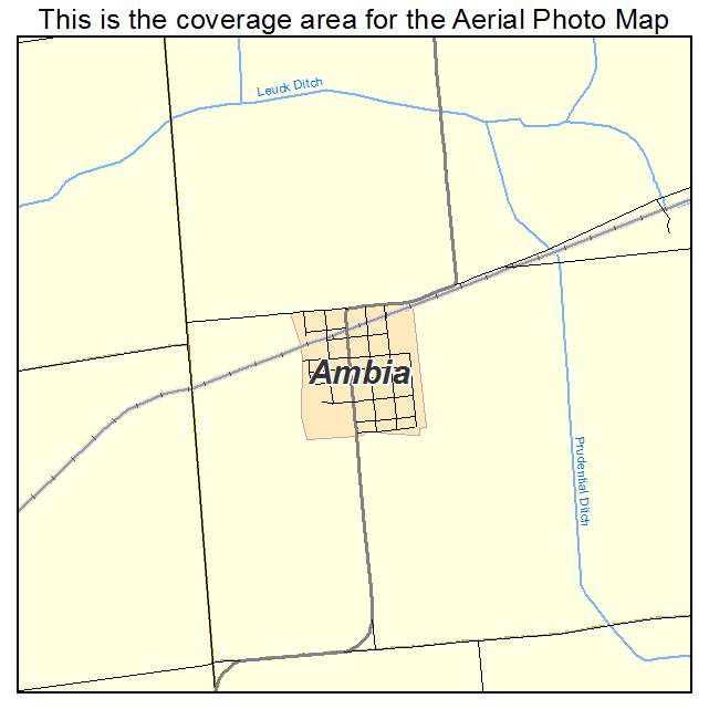 Ambia, IN location map 