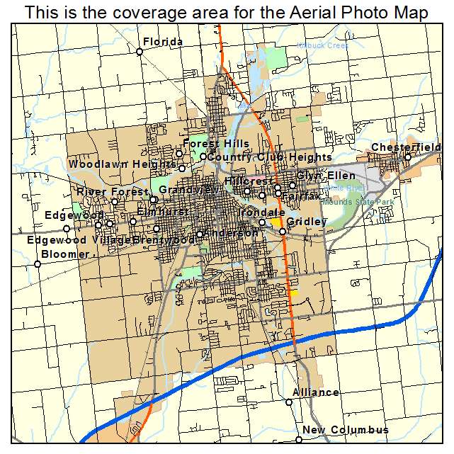 Anderson, IN location map 