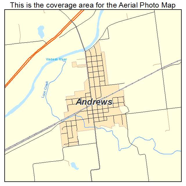 Andrews, IN location map 