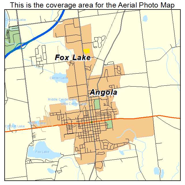 Angola, IN location map 