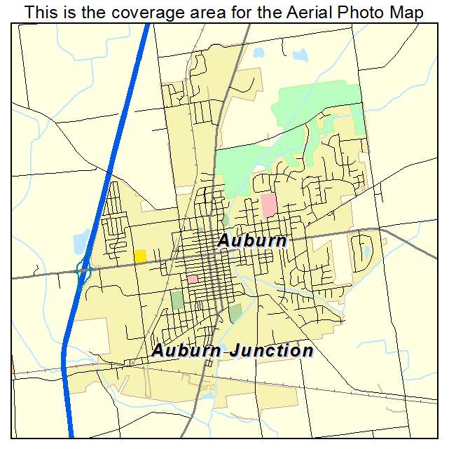 Auburn, IN location map 
