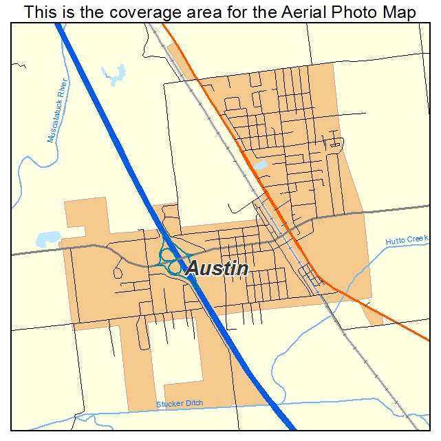 Austin, IN location map 