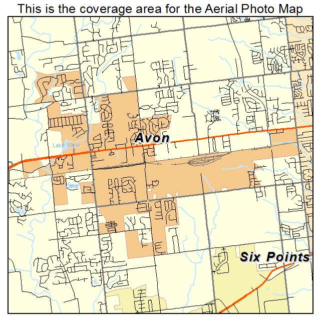 Avon, IN location map 