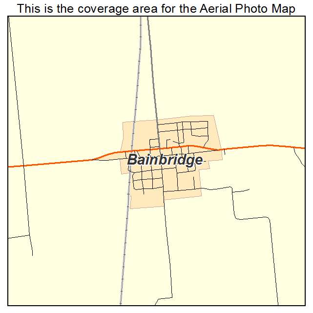 Bainbridge, IN location map 