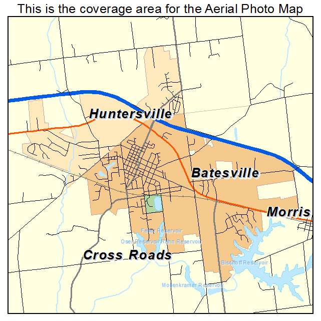 Batesville, IN location map 