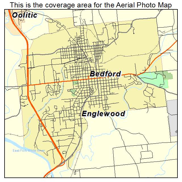 Bedford, IN location map 