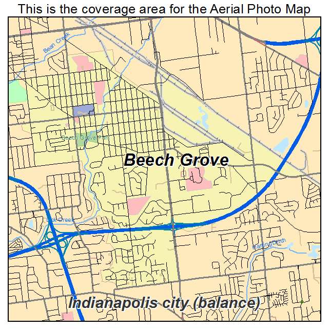 Beech Grove, IN location map 