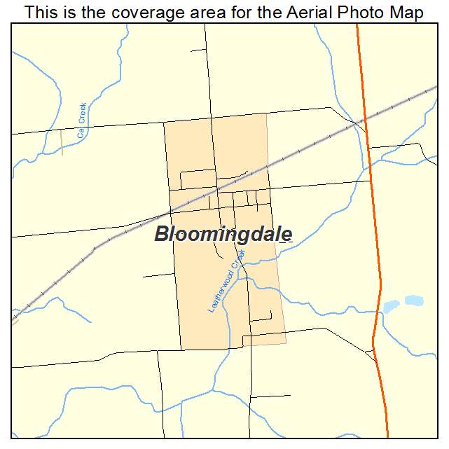 Bloomingdale, IN location map 