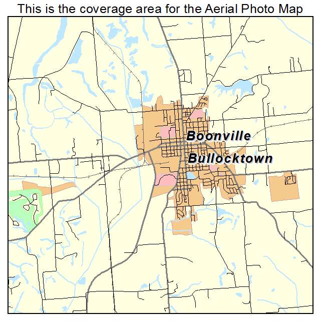 Boonville, IN location map 