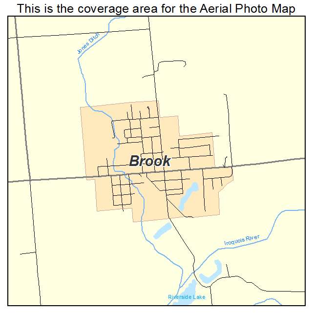 Brook, IN location map 