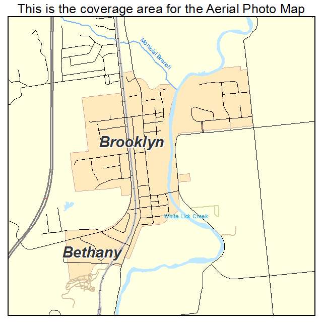 Brooklyn, IN location map 