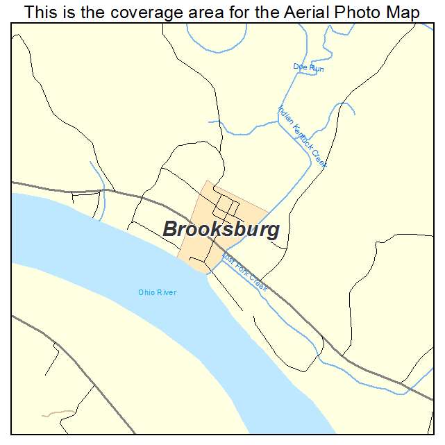 Brooksburg, IN location map 