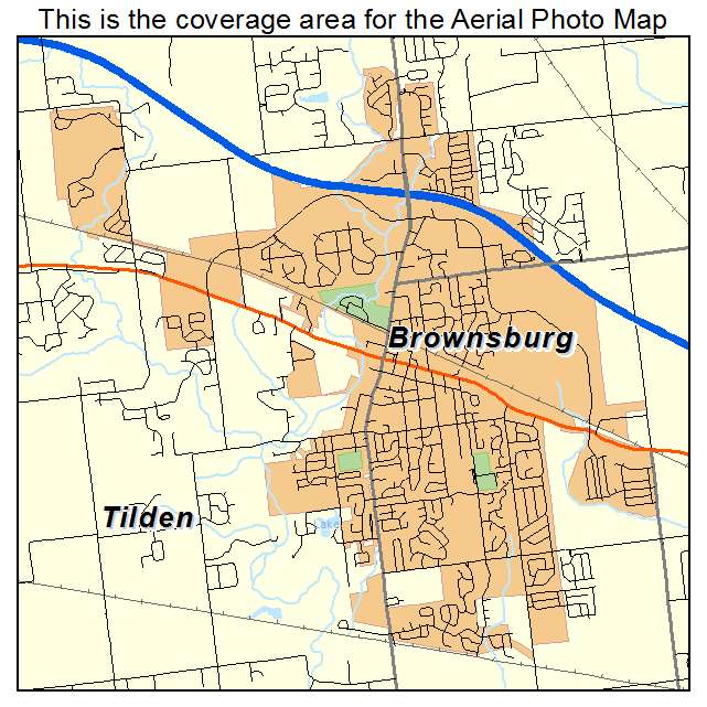 Brownsburg, IN location map 