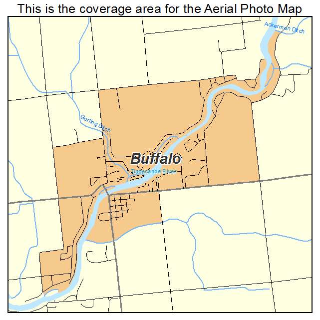 Buffalo, IN location map 