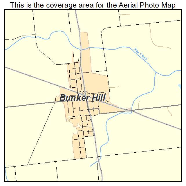 Bunker Hill, IN location map 