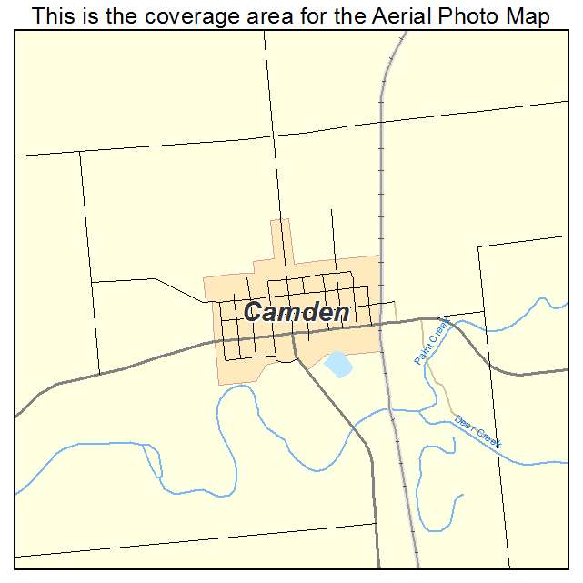 Camden, IN location map 