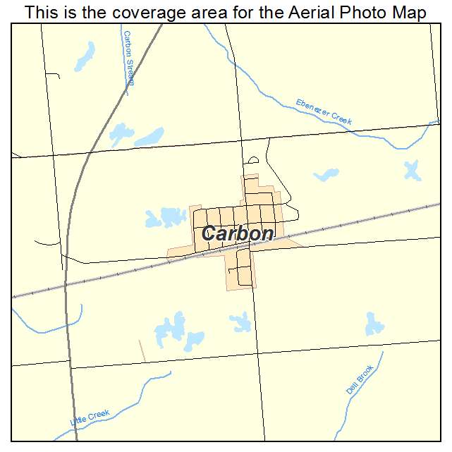 Carbon, IN location map 