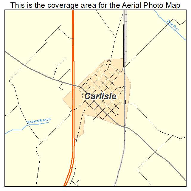 Carlisle, IN location map 