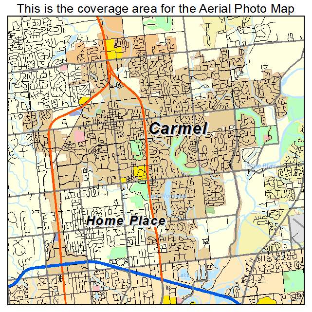 Carmel, IN location map 