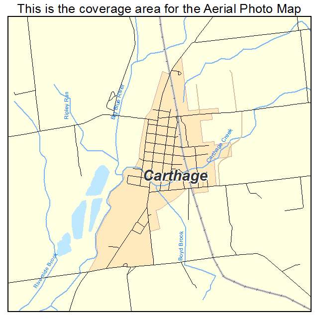 Carthage, IN location map 