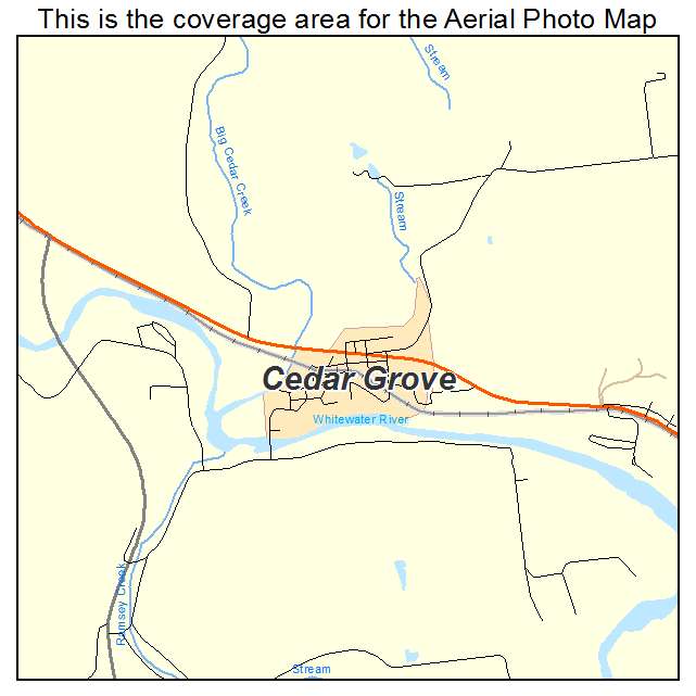 Cedar Grove, IN location map 
