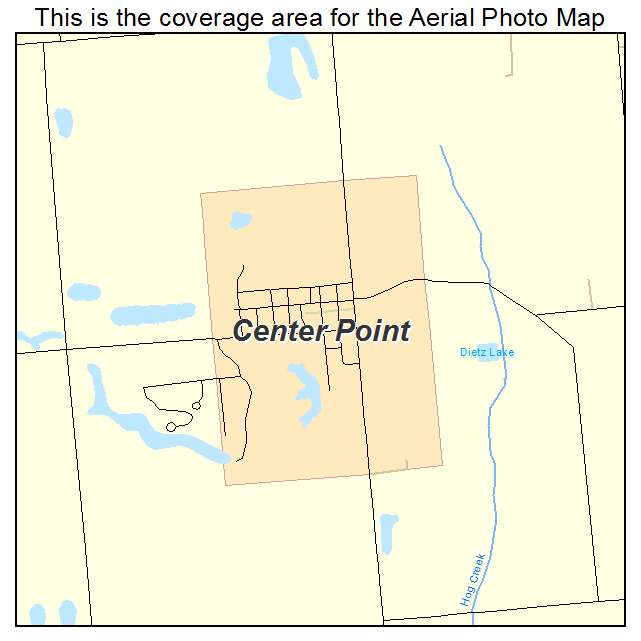 Center Point, IN location map 