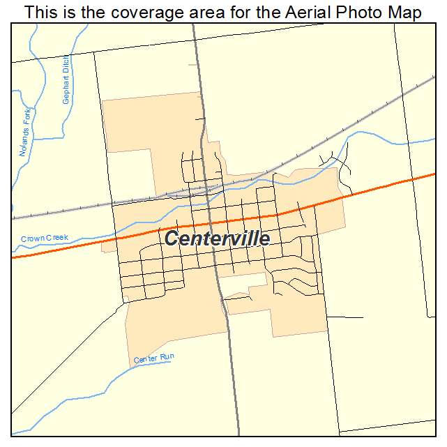 Centerville, IN location map 
