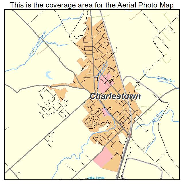 Charlestown, IN location map 