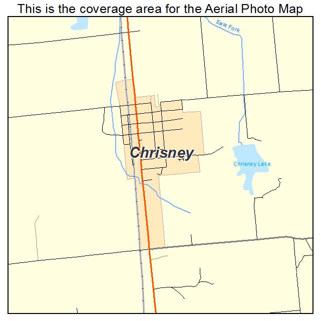 Chrisney, IN location map 