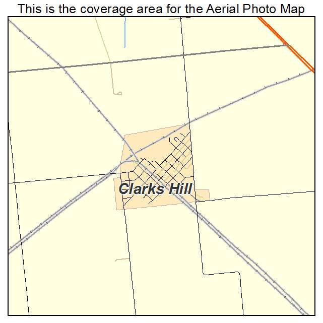 Clarks Hill, IN location map 