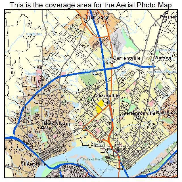 Clarksville, IN location map 