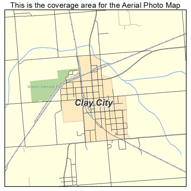 Clay City, IN location map 