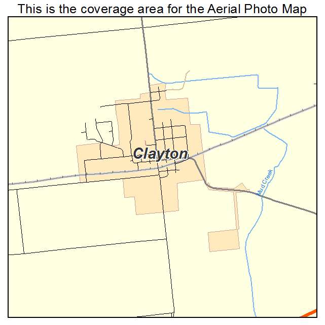 Clayton, IN location map 