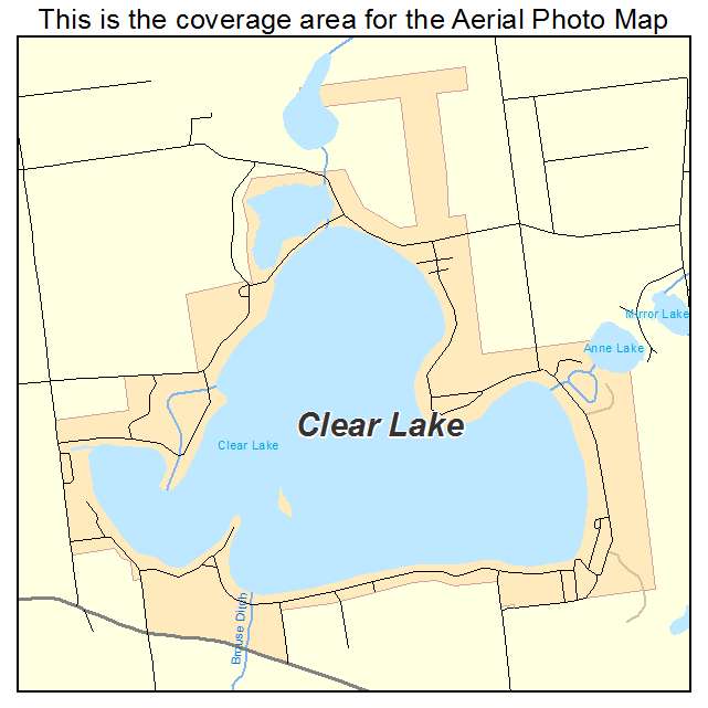 Clear Lake, IN location map 