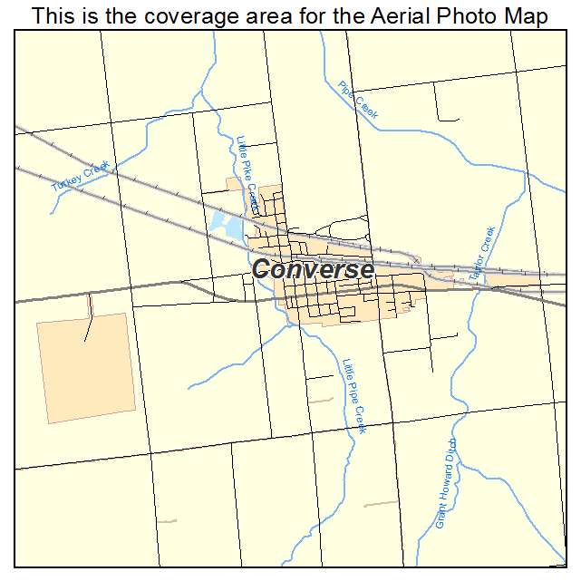 Converse, IN location map 
