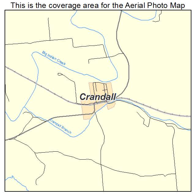 Crandall, IN location map 
