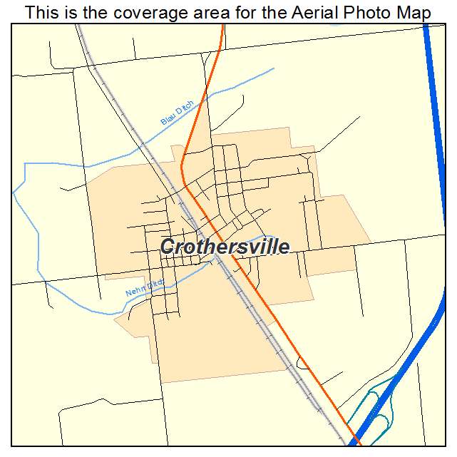 Crothersville, IN location map 