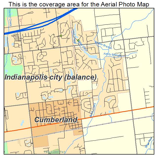 Cumberland, IN location map 