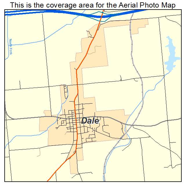 Dale, IN location map 