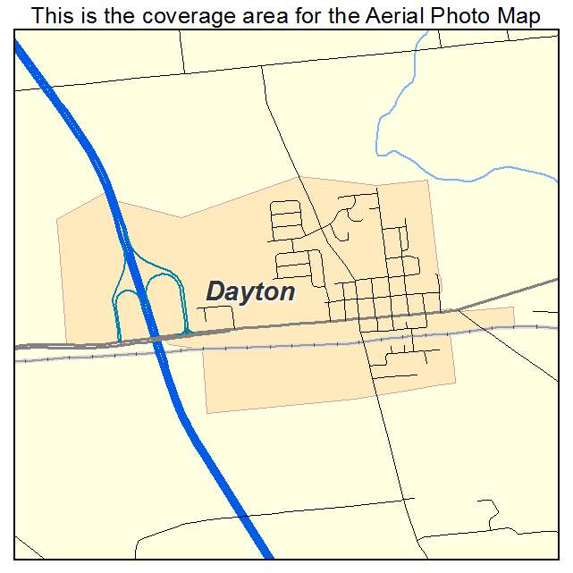 Dayton, IN location map 