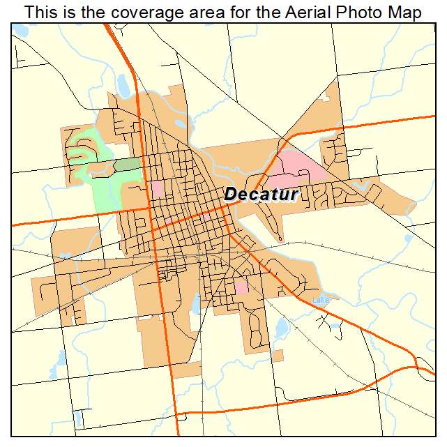 Decatur, IN location map 