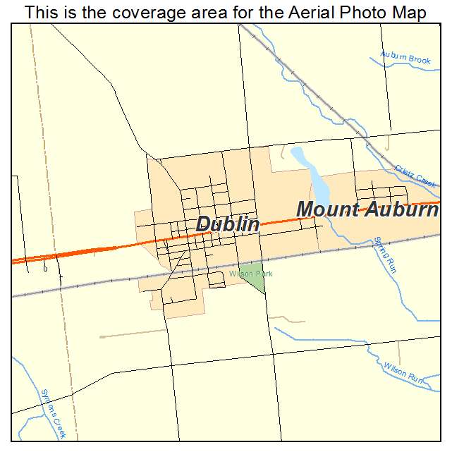 Dublin, IN location map 