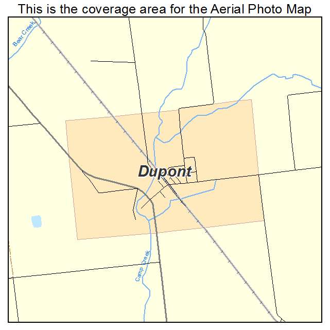 Dupont, IN location map 
