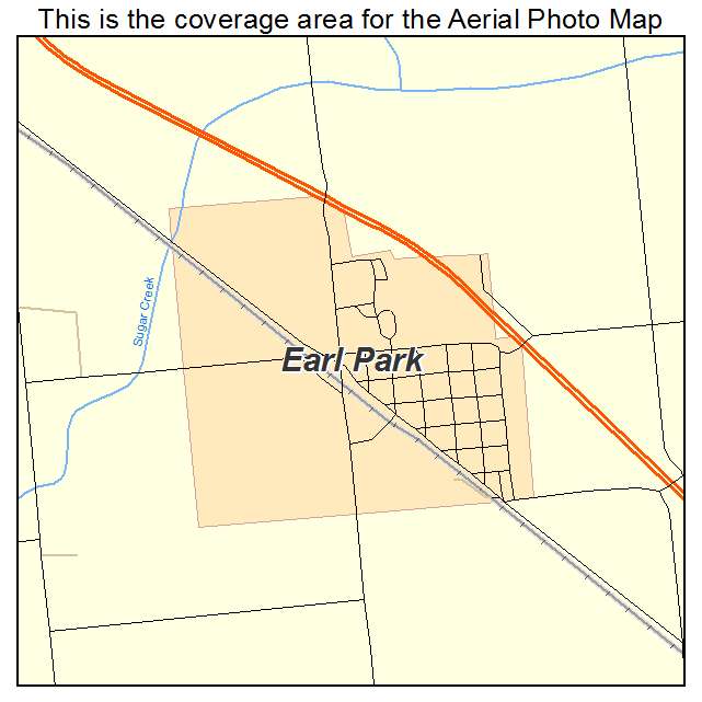 Earl Park, IN location map 