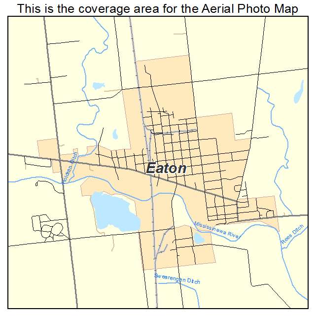 Eaton, IN location map 