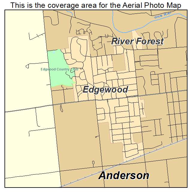 Edgewood, IN location map 