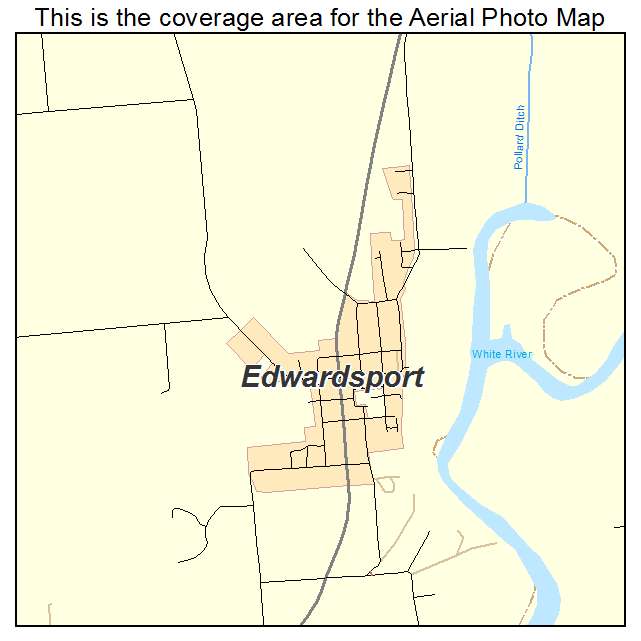 Edwardsport, IN location map 
