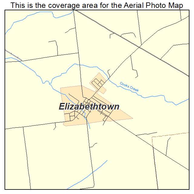 Elizabethtown, IN location map 