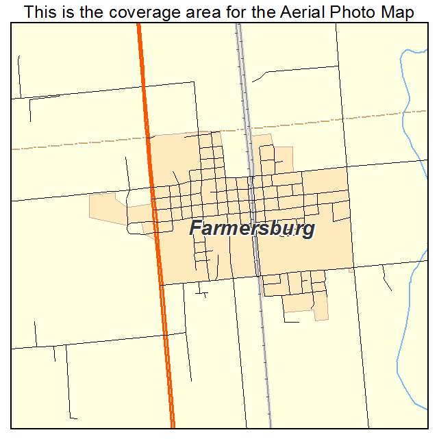 Farmersburg, IN location map 